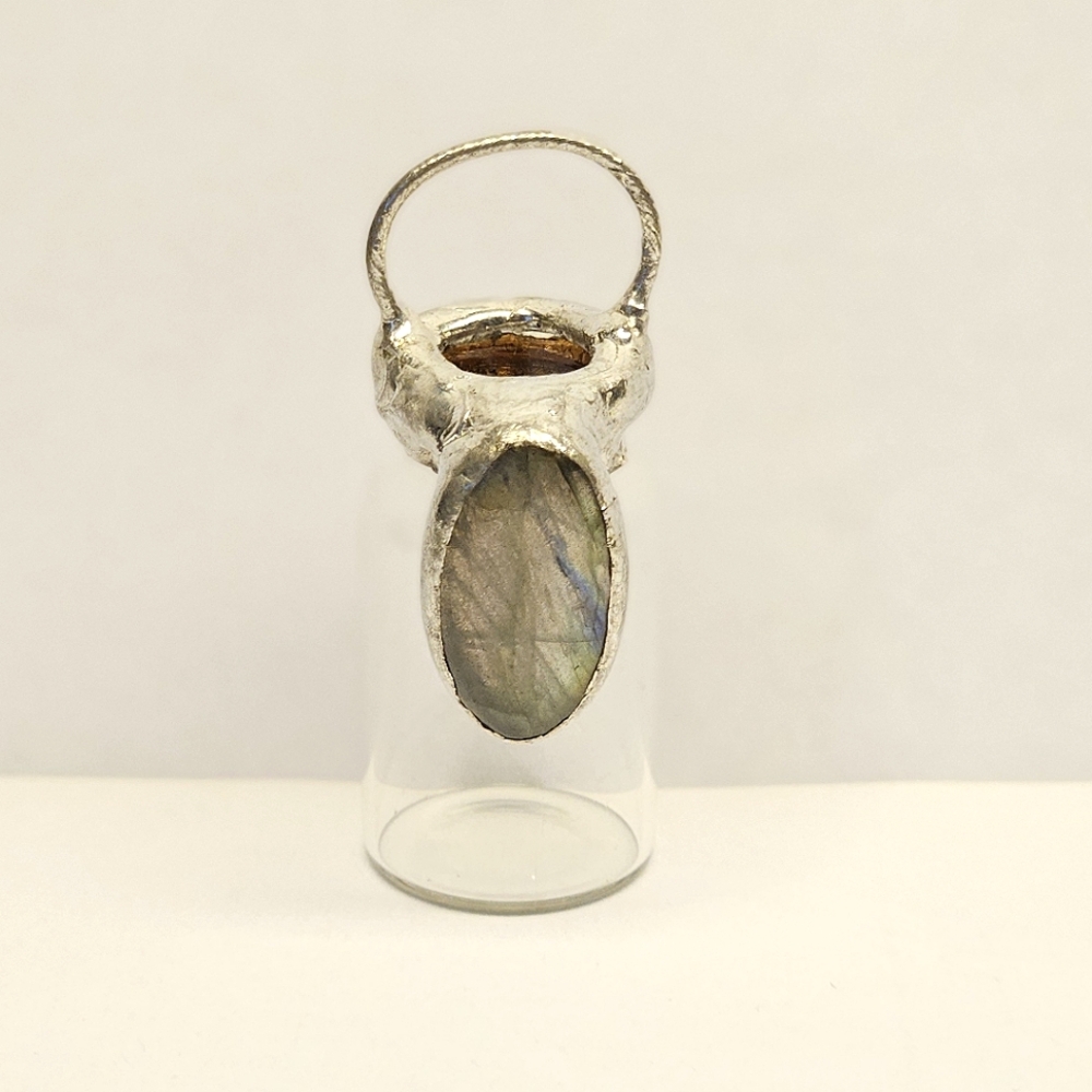 Labradorite Bottle Pendant